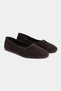 Rosel Bitter Coffee Genuine Leather Flat Sole Women Ballet Flats - 4