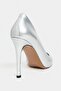 Lunara Silver Patent Leather Pointed Toe Women's Stiletto - 8