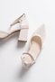 Textile Fabric Stone Women's Heeled Shoes Tr08Ms18B - 4