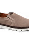 Canyon Beige Genuine Nubuck Leather Men's Shoes - 7