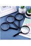 Plastic Strappy Glass Lens 10 cm Handheld Pocket Bag Reading 5X Reading Magnifier Practical Convenient - 3