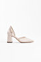 Textile Fabric Stone Women's Heeled Shoes Tr08Ms18B