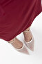 Textile Fabric Stone Women's Heeled Shoes Tr08Ms18B - 6