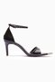 Women's Stiletto Pointed Toe Stone Detailed Baretli Heeled Shoes Zafira Brown - 2