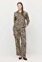 بنطلون واسع القصة منقوش للنساء