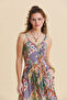 Slit Strappy Bohemian Dress - 3