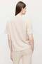 بلوزة نسائية بياقة دائرية واسعة من الجانبين شق - 7