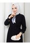 Medina Silk Hijab Dress with Scarf and Belt Rc6040 - 7