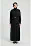 Bürümcük Fabric Belted Dress 2239-02 Black - 3