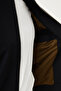 Straight Slim Fit Hakim Collar Men's Coat with Elastic Waist Black - 39665.26Y - 7