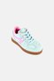 Kids Girl Brand Logo Lace Up Casual Shoes, Mint Green