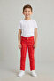 Boy's Red Beli Belt Li Linen Pants April 23 October 29 Performance Outfit - 3