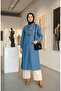 Foulard Detailed Denim Tunic 12119-02 Denim Blue - 2