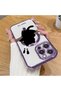 iPhone 14 Pro Compatible Cat Pattern Transparent Soft Silicone Magsafe Wireless Phone Case - 2