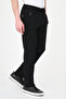 Düz Super Slim Fit Drawstring Elastic Waist Pocket g Invisible Zipper Men's Trousers Black - 38365.26Y - 4