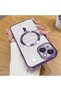 iPhone 15 Compatible Transparent Soft Silicone Magsafe Wireless Phone Case Star Pattern - 2