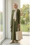 Dress Vest Double Set 6527-10 Khaki Green - 3