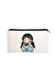 Girl with Flower Bouquet Drawing Pen Holder Multi-Purpose Organizer