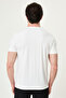 Striped Slim Fit Crew Neck Men's T-Shirt White - 36878.26Y - 3
