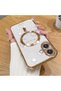 iPhone 16 Compatible Transparent Soft Silicone Magsafe Wireless Phone Case Star Pattern - 2