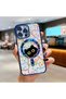 iPhone 16 Pro Max Compatible Transparent Soft Silicone Magsafe Wireless Phone Case Cat Pattern