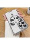 iPhone 16 Pro Max Compatible Transparent Soft Silicone Magsafe Wireless Phone Case Panda Pattern - 2