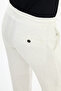 Straight Slim Fit Drawstring Elastic Waist 100% K Linen Men's Trousers Ecru - 38351.26Y - 4