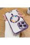 iPhone 16 Pro Max Compatible Transparent Soft Silicone Magsafe Wireless Phone Case Cute Pattern - 2