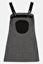 Women Checkered Mini Dress, Grey - 3
