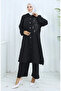 Aerobin Fabric Tunic Trousers Double Suit 2134-07 Black - 2