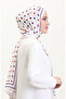 منقوش شال ناعم 70265-03 بنفسجي كريمي - 2