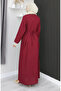 Şile Bezi Dress 3840-04 Claret Red - 6