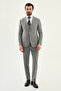 Duz Slim Fit Mono Collar Classic Vest Set Men's Suit Gray - 45441.26Y - 3