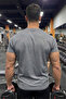 Men's Gray Sports T-Shirt Quick-Drying Breathable, Sweat-Wicking Fabric - 6