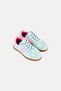 Kids Girl Brand Logo Lace Up Casual Shoes, Mint Green - 3