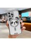 iPhone 16 Pro Max Compatible Transparent Soft Silicone Magsafe Wireless Phone Case Panda Pattern