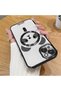 حافظة هاتف لاسلكية من السيليكون الناعم الشفاف متوافقة مع هاتف iPhone 15 Plus بنمط الباندا - 2