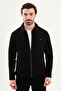 Striped Slim Fit Shirt Collar Spring Men's Coat Black - 39660.26Y