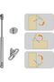 10 PCS Hydraulic Support Cabinet Hinge, 100N Soft Close Gas Strut Lift Support Cabinet Hing - 4