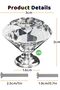 Crystal Knobs,10PCS 30mm Glass Drawer Knobs - 3