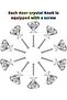 Crystal Knobs,10PCS 30mm Glass Drawer Knobs - 5