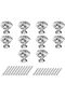Crystal Knobs,10PCS 30mm Glass Drawer Knobs