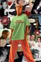 Too Old for Dicaprio Written Oversized %100 Cotton Pcs 24/1 T-Shirt - 2