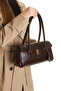 Women's Clamshell Lock and Charm Detailed Handbag and Shoulder Bag - 8