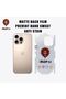 iMOPAI Matte Back Sticker for iPhone 16 Pro Max - Scratch Resistant & Anti-Stain Full Coverage Film