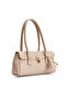 Women's Clamshell Lock and Charm Detailed Handbag and Shoulder Bag - 4