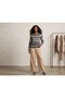 Gray Stylish Sweater with Knitwear Details