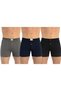 Men's 3 Pieces 100% Cotton Striped Stretchy Fabric, Buttoned, Towel Waist Boxer