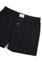 Men's 3 Pieces 100% Cotton Striped Stretchy Fabric, Buttoned, Towel Waist Boxer - 5