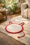 100% Cotton Rope Cat Scratching Mat - Natural Knitted Cat Bed Oval 35X60 cm - 3
